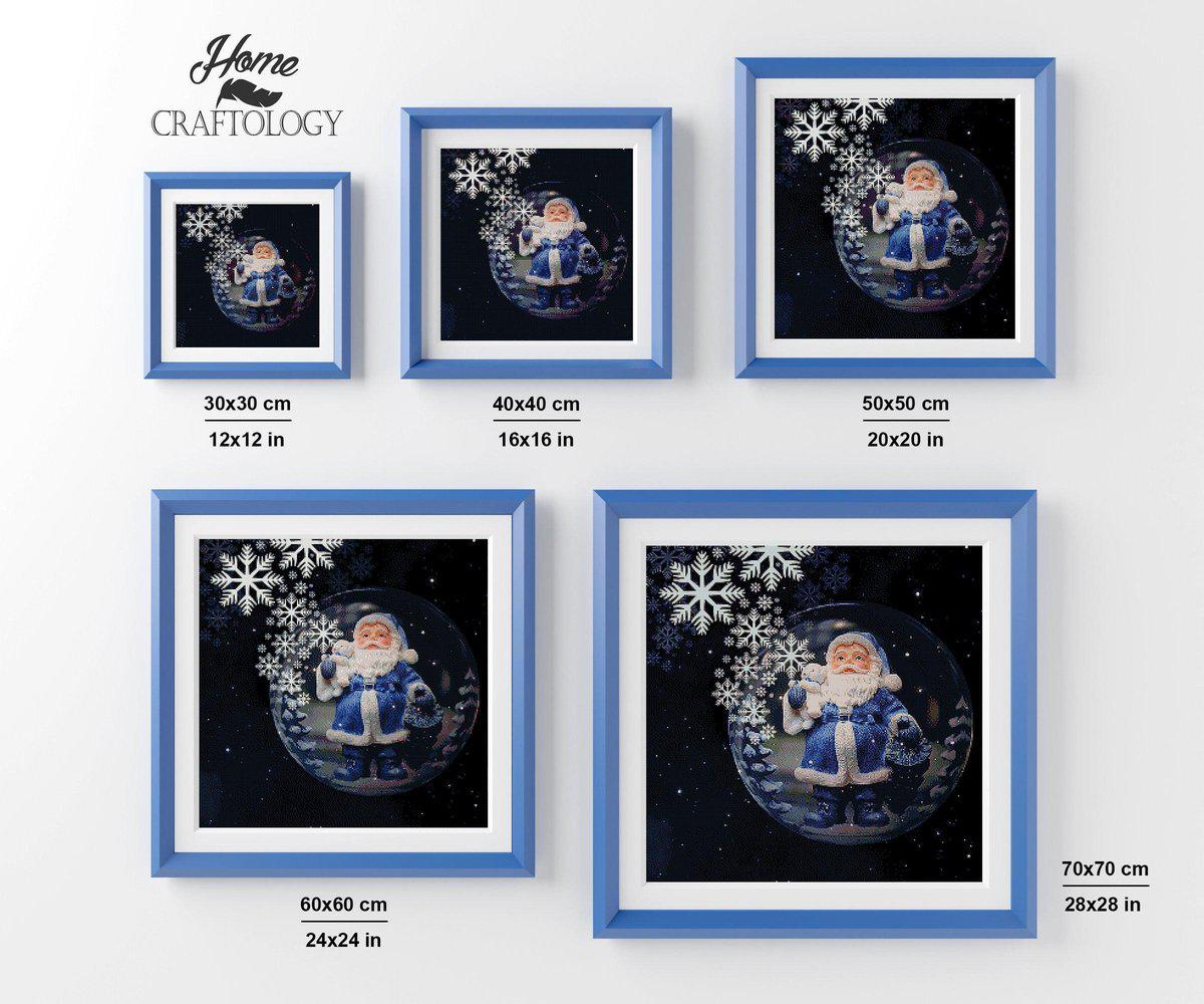 Snow Globe Santa - Premium Diamond Painting Kit