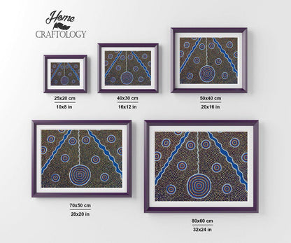 Circles and Waves - Premium Diamond Painting Kit