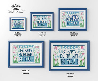 Be Happy - Premium Diamond Painting Kit