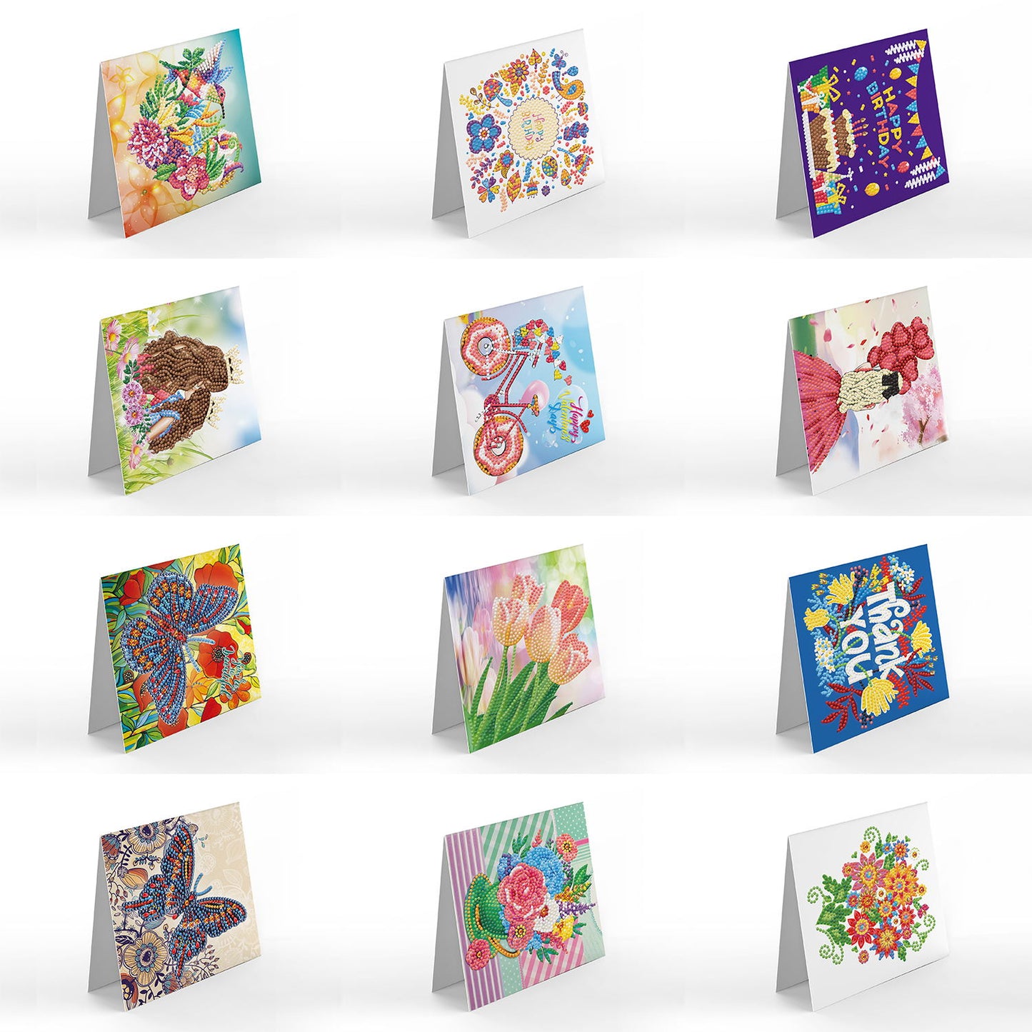 Set of 12 Greeting Cards Set C