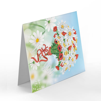 Set of 8 Flowers Greeting Cards Set A