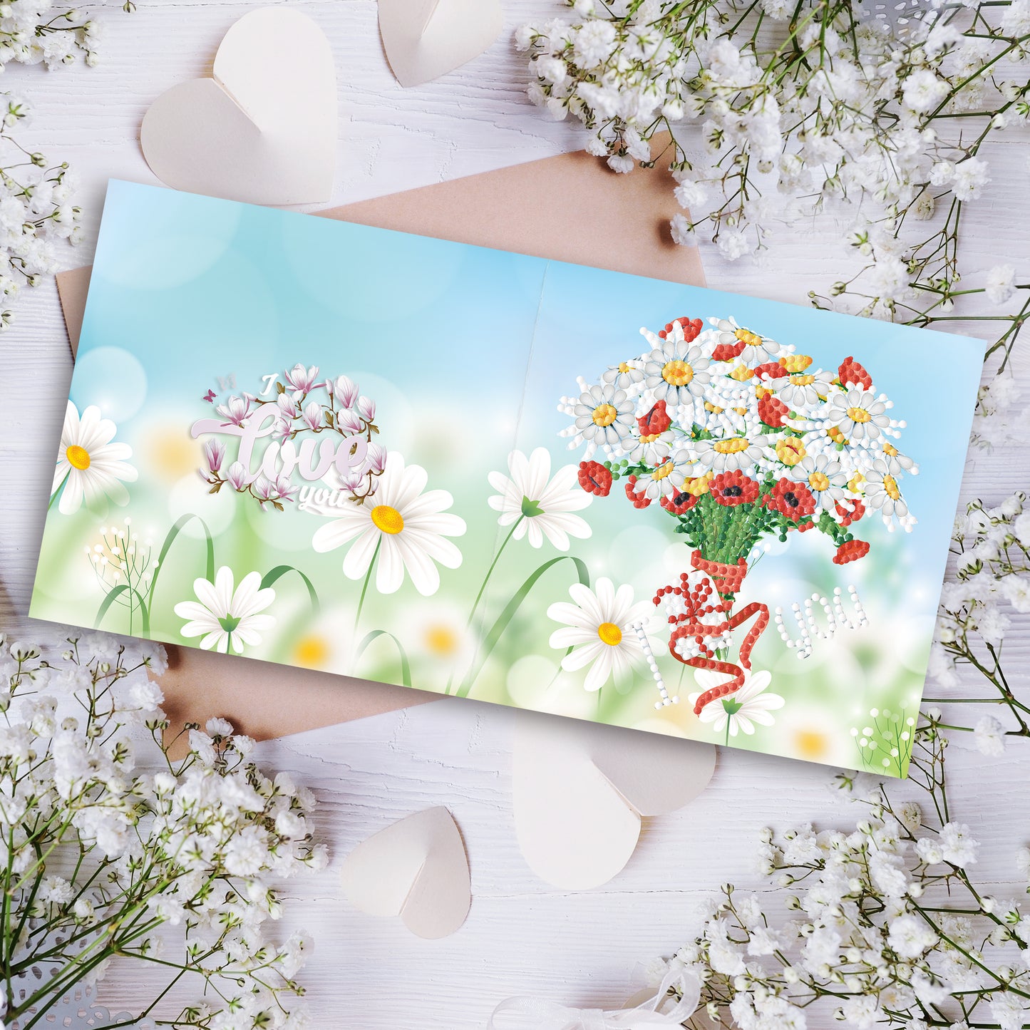 Set of 8 Flowers Greeting Cards Set A