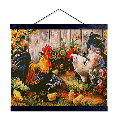 Chickens - Premium Diamond Painting Kit