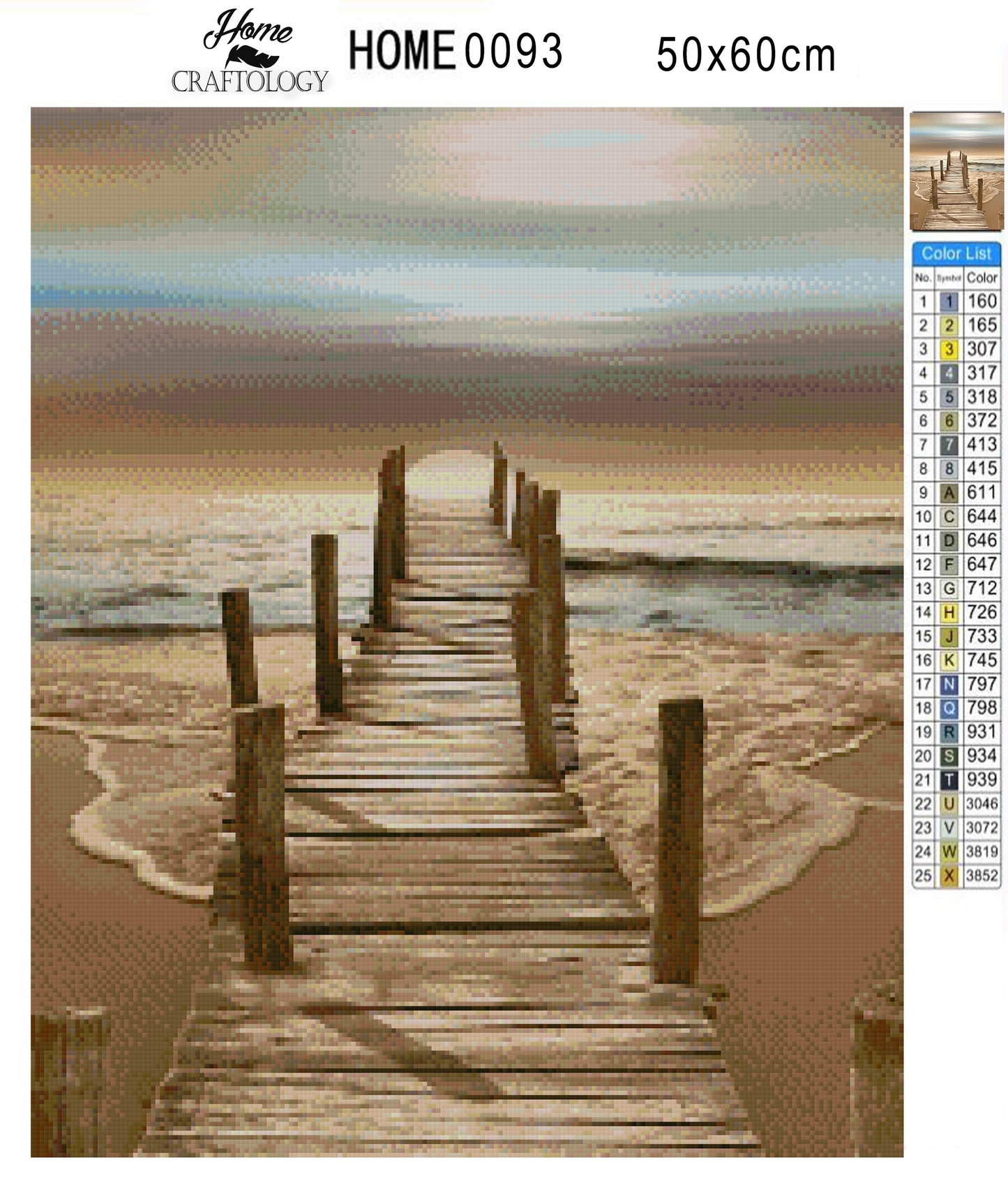 Dock on the Ocean - Premium Diamond Painting Kit