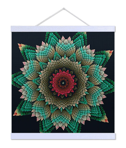 Flower Mandala - Premium Diamond Painting Kit