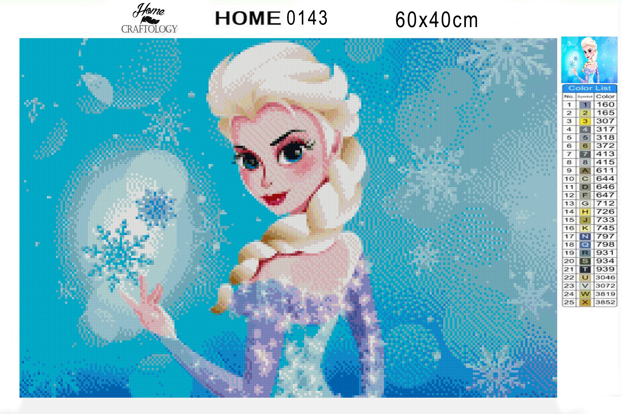 Ice Princess diamond popular painting