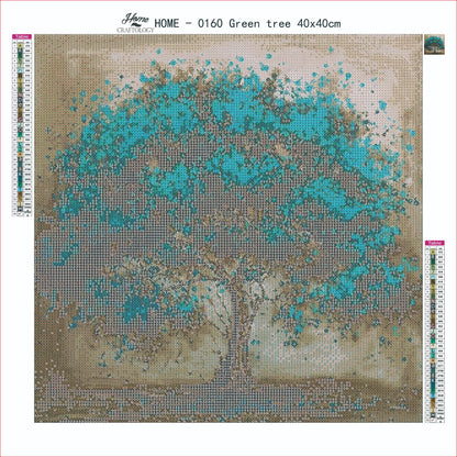 AB Green Tree - Premium Diamond Painting Kit