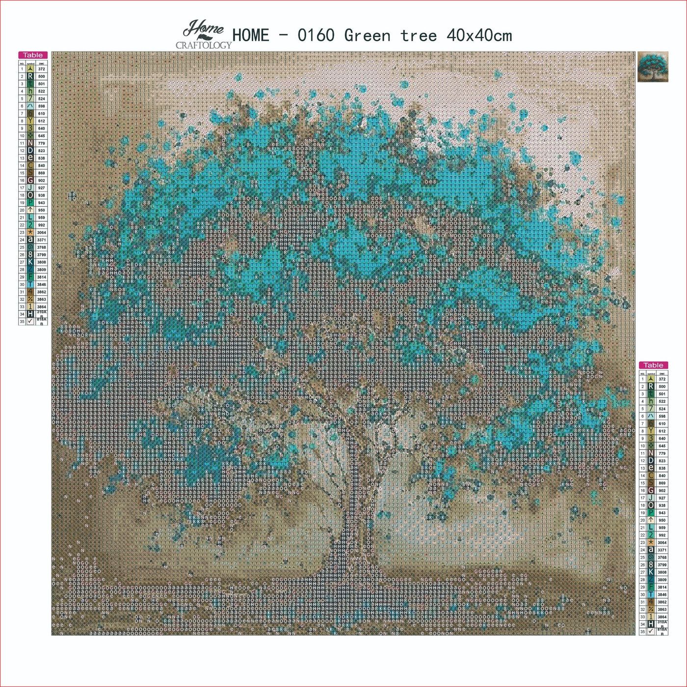 AB Green Tree - Premium Diamond Painting Kit