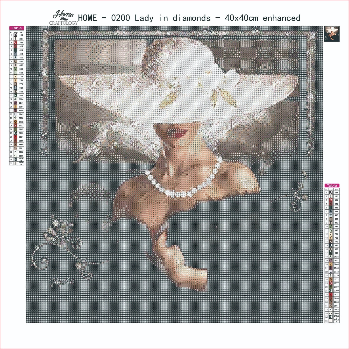 AB Lady in Diamonds - Premium Diamond Painting Kit