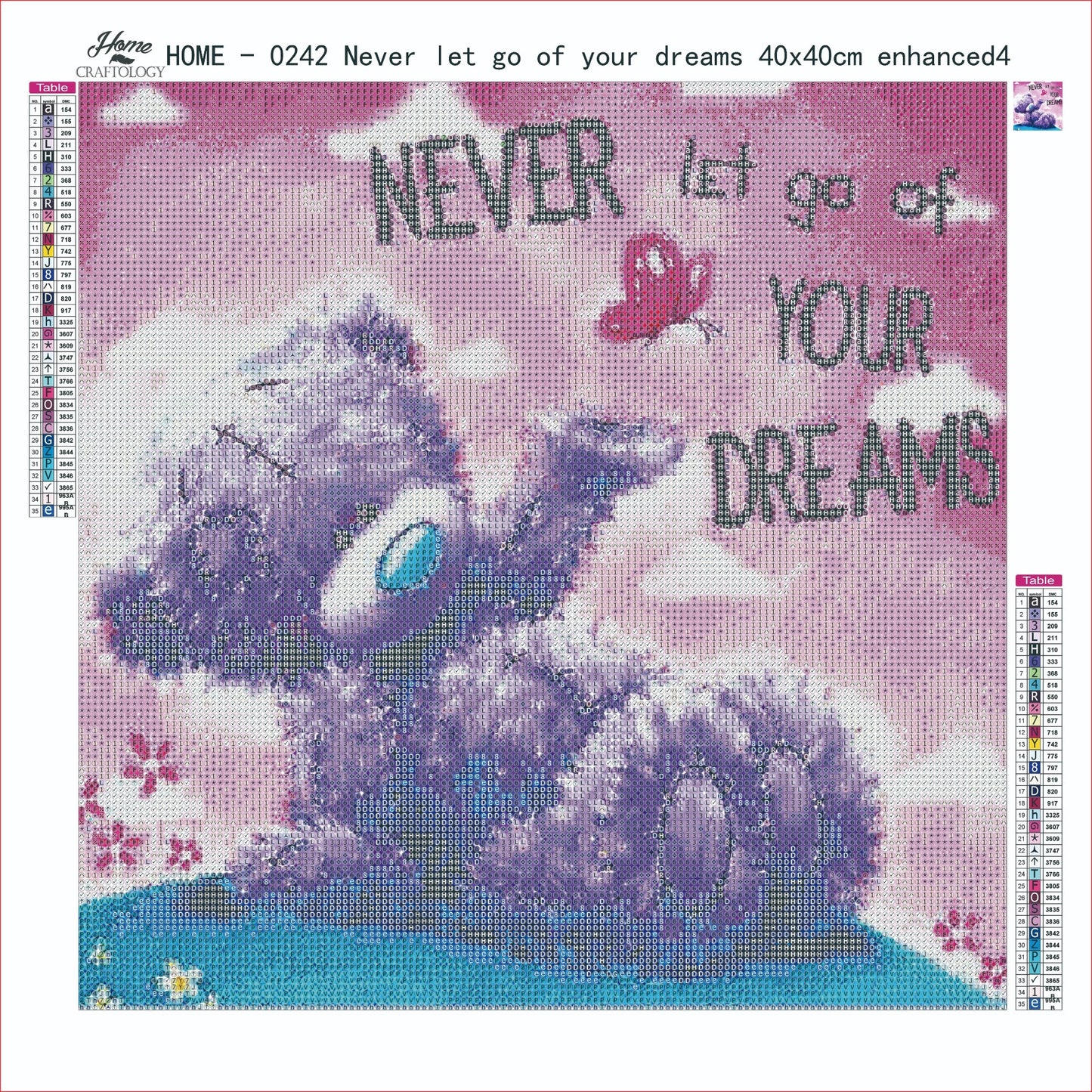 AB Never Let Go Of Your Dreams - Premium Diamond Painting Kit