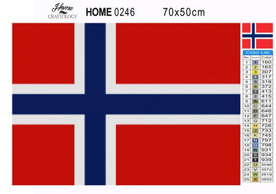 Norway Flag - Premium Diamond Painting Kit