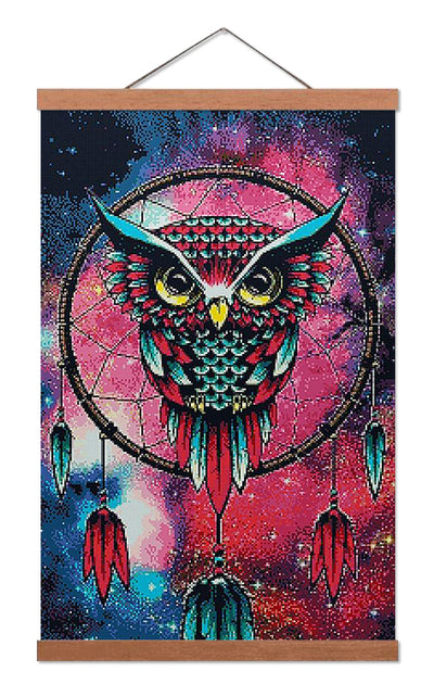 Owl Dreamcatcher - Premium Diamond Painting Kit