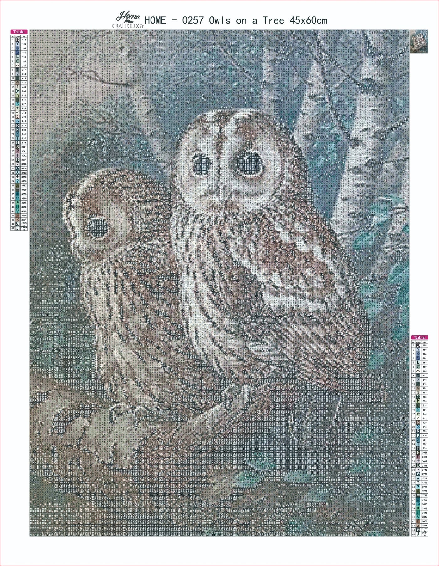 AB Owl on a Tree - Premium Diamond Painting Kit