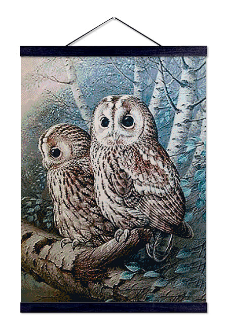 Owl on a Tree - Premium Diamond Painting Kit