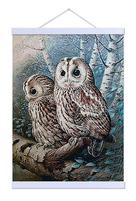 Owl on a Tree - Premium Diamond Painting Kit