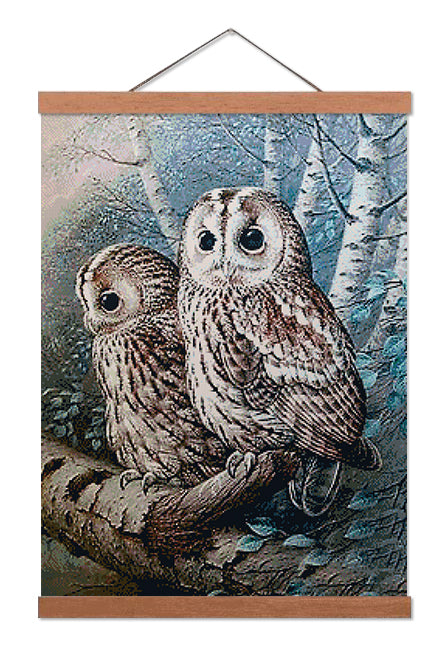 Owl on a Tree - Premium Diamond Painting Kit