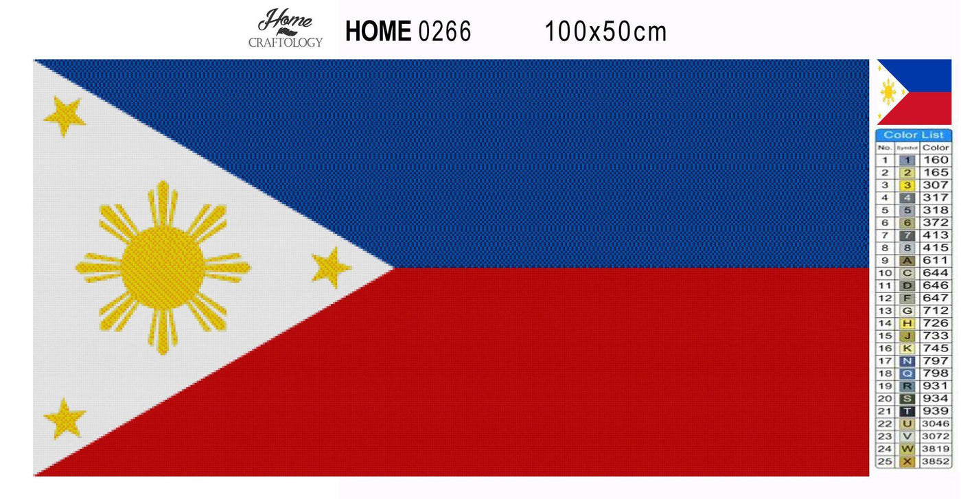 Philippines Flag - Premium Diamond Painting Kit