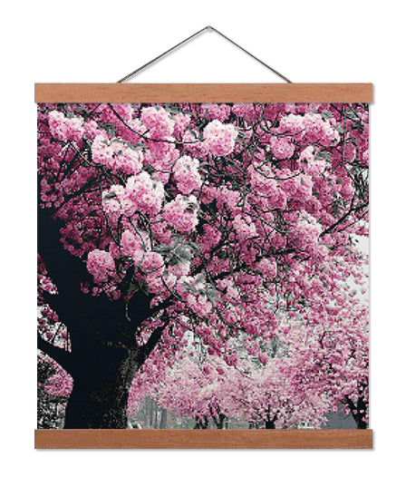 Pink Blossoms - Premium Diamond Painting Kit