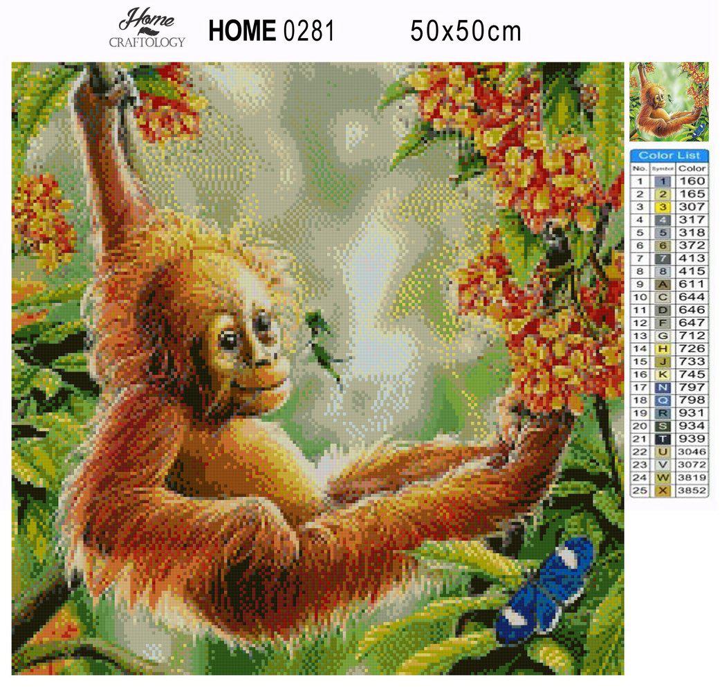 Playful Monkey - Premium Diamond Painting Kit