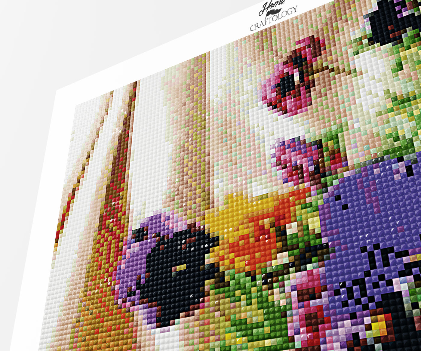 Purple Flowers - Premium Diamond Painting Kit – Home Craftology