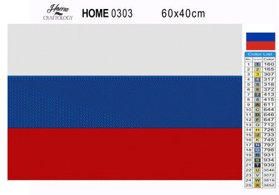 Russia Flag - Premium Diamond Painting Kit
