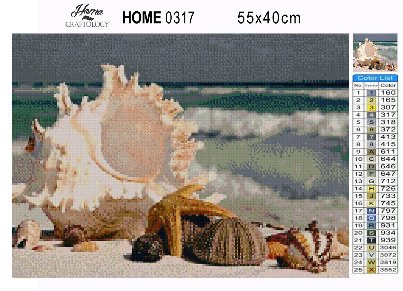Sea Shells - Premium Diamond Painting Kit