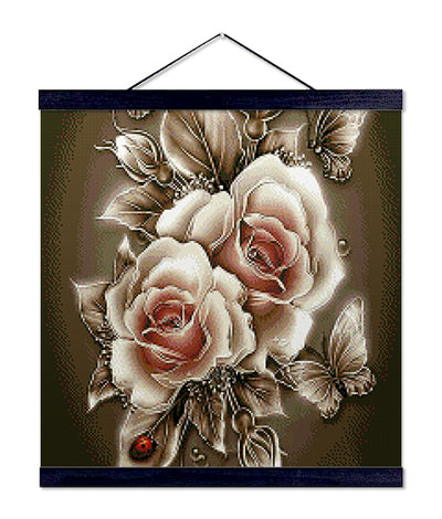 Sepia Roses - Premium Diamond Painting Kit