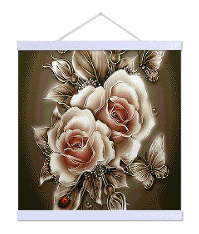 Sepia Roses - Premium Diamond Painting Kit