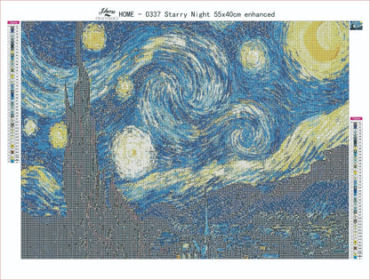 AB Starry Night - Premium Diamond Painting Kit