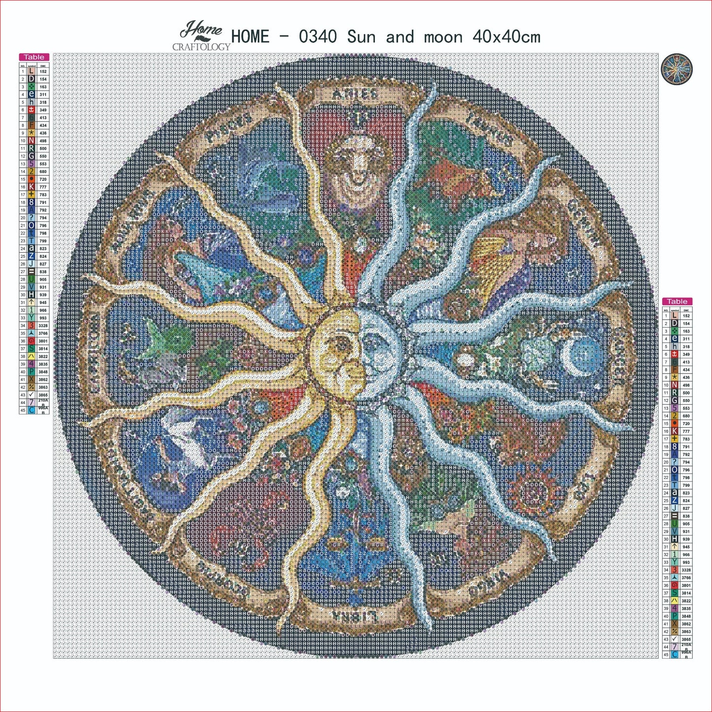 AB Sun and Moon - Premium Diamond Painting Kit