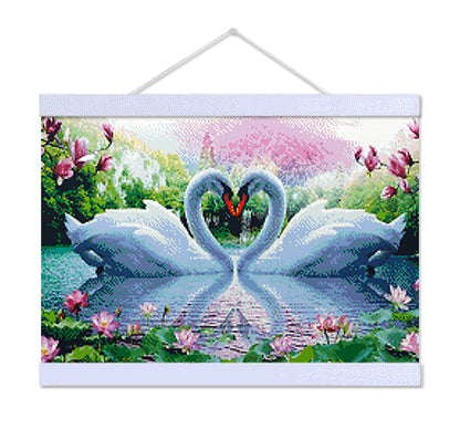 Swan Lovers - Premium Diamond Painting Kit