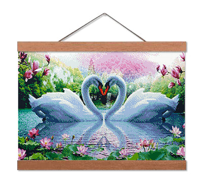 Swan Lovers - Premium Diamond Painting Kit