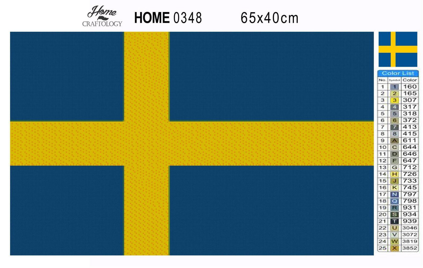 Sweden Flag - Premium Diamond Painting Kit