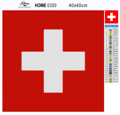 Switzerland Flag - Premium Diamond Painting Kit