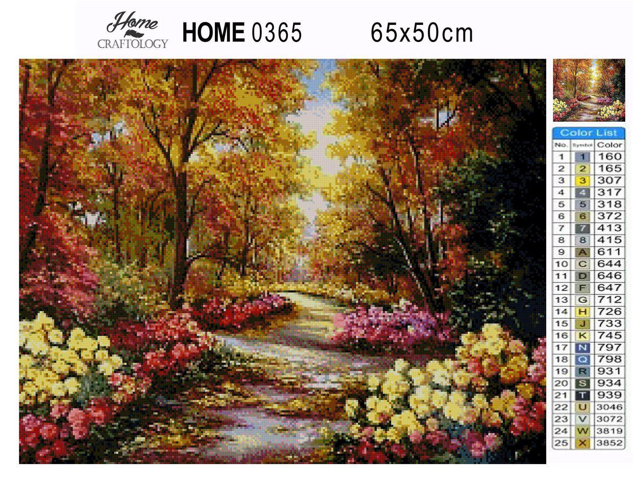 Trees and Flowers - Premium Diamond Painting Kit