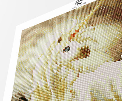 White Unicorn - Premium Diamond Painting Kit