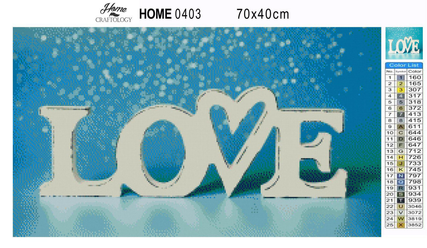 Blue Love - Premium Diamond Painting Kit