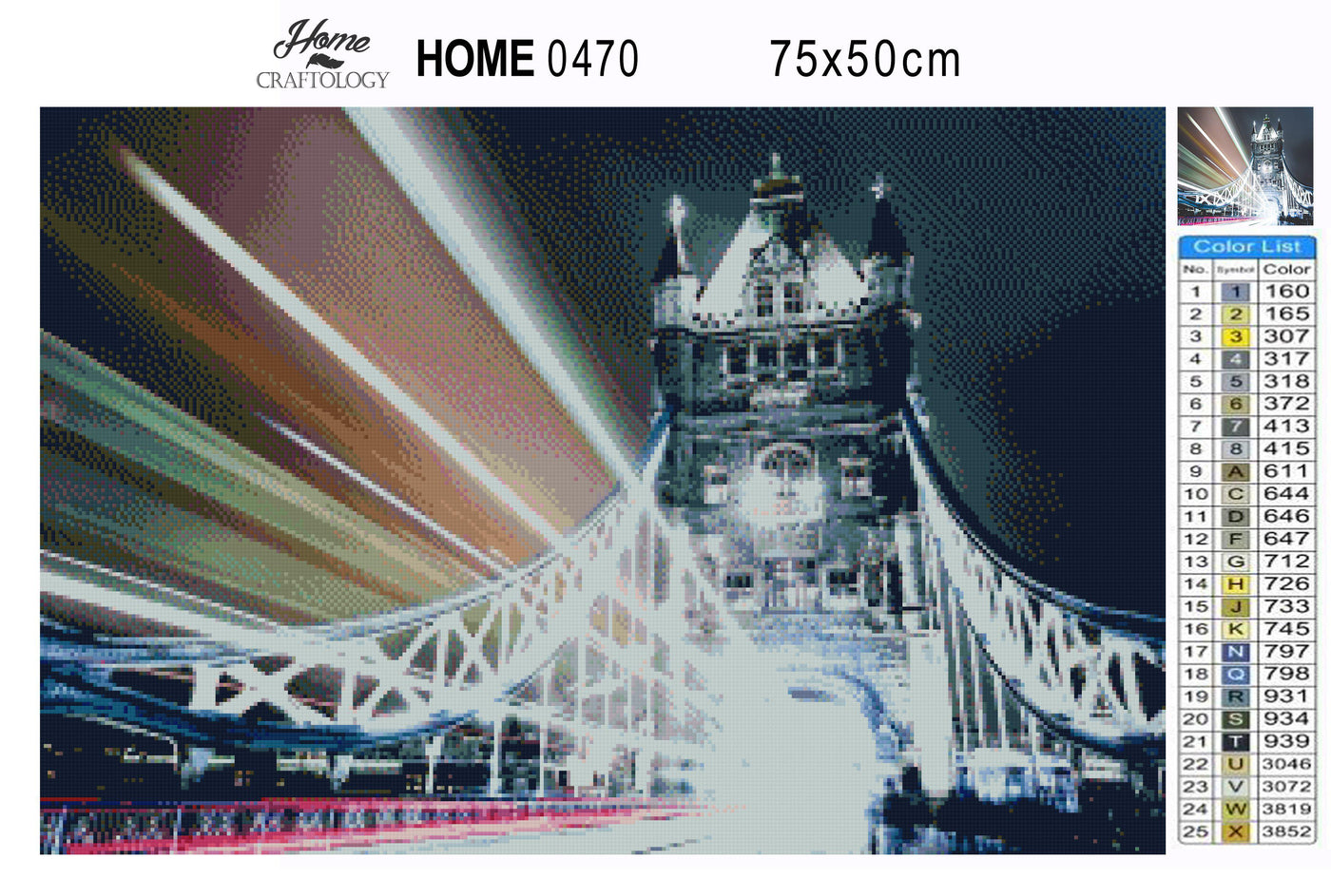 Lights on London Bridge - Premium Diamond Painting Kit