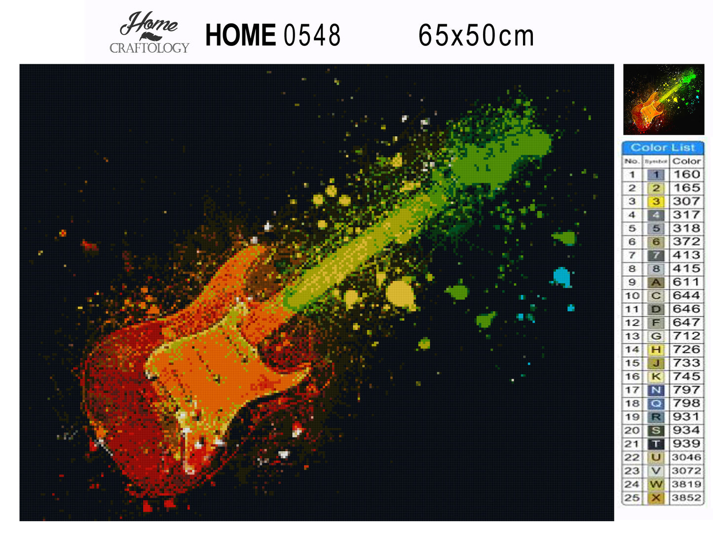 Electric Guitar - Premium Diamond Painting Kit