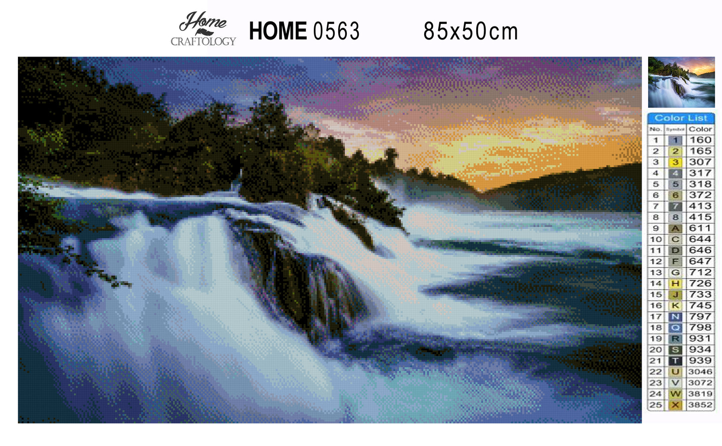 Rheinfall - Premium Diamond Painting Kit