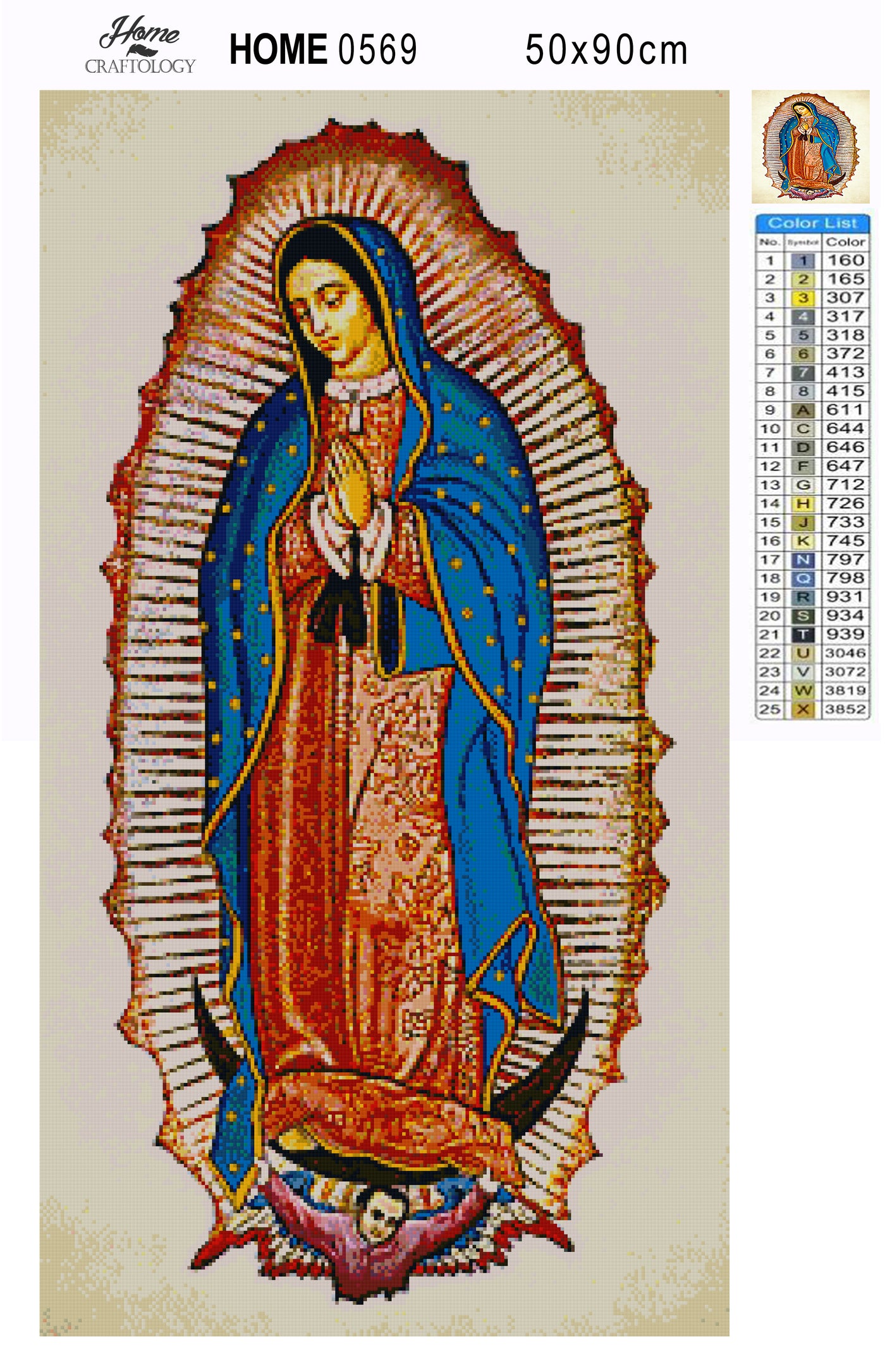 Our Lady of Guadalupe - Premium Diamond Painting Kit