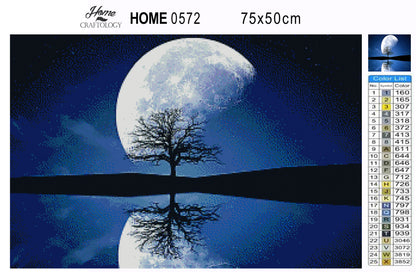 Moon Reflection - Premium Diamond Painting Kit