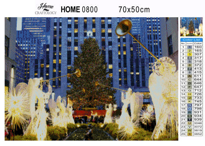 Rockefeller Center Christmas Tree - Premium Diamond Painting Kit