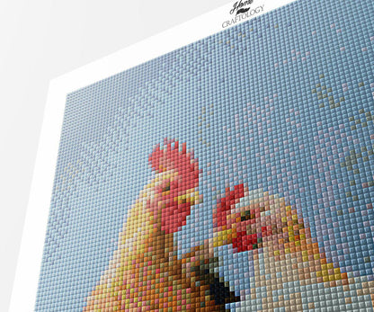 Five Chickens - Premium Diamond Painting Kit