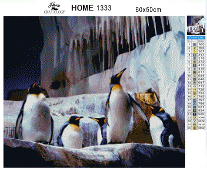 Emperor Penguins - Premium Diamond Painting Kit