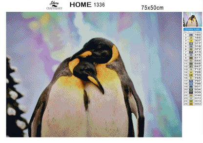 Penguin Couple - Premium Diamond Painting Kit