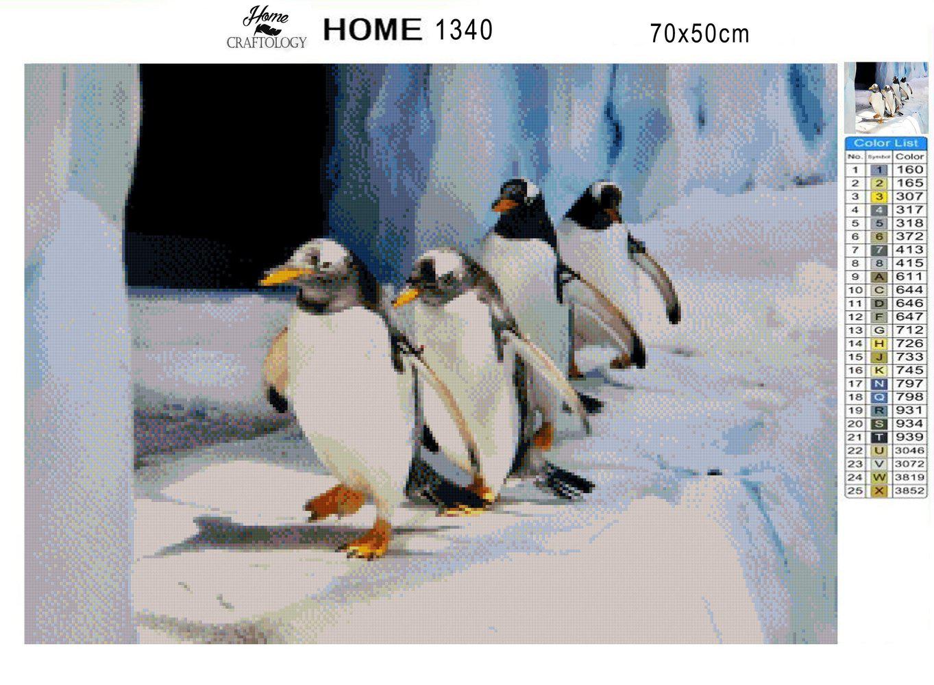 Walking Penguins - Premium Diamond Painting Kit