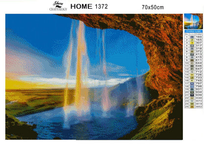 Skogafoss - Premium Diamond Painting Kit