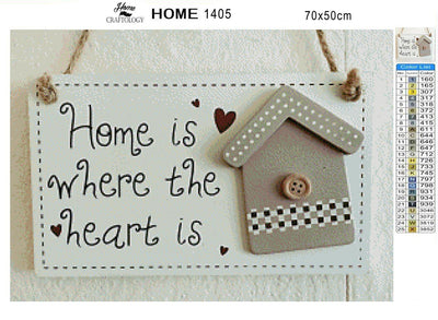 Home is Where the Heart is - Premium Diamond Painting Kit