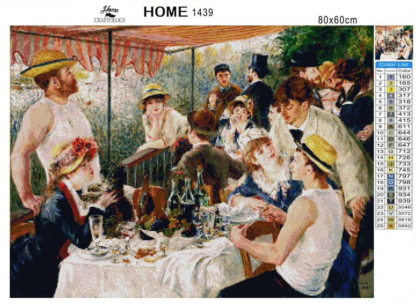 Luncheon of the Boating Party - Premium Diamond Painting Kit